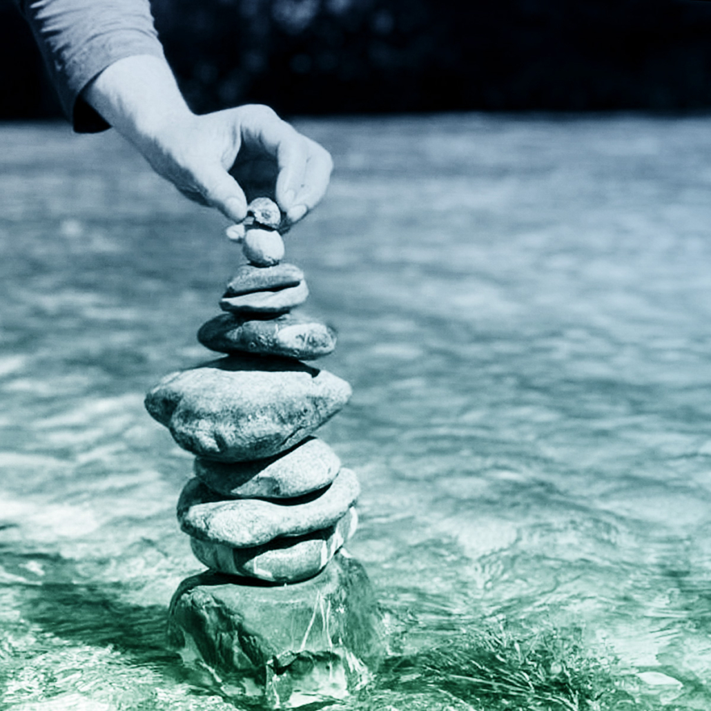 Eberhard Kaltenbach Steinmännchen, Balance